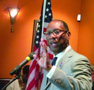 Attorney Ben Hall at his campaign launch party.