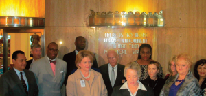 Mayor Parker stands with Houston Association of Realtors as they introduce the new Houston Living application