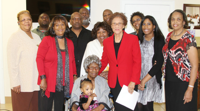 104-year-old Mrs. Mildred Washington Anthony says, “it’s no secret” to long life, celebrates birthday